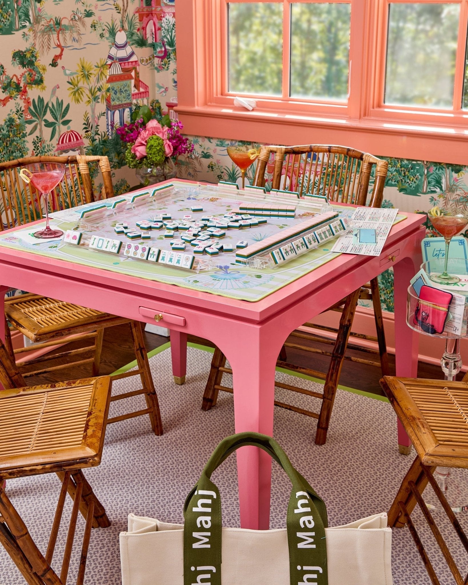 [Oh My Mahjong] Capri Mat - The Pink Pineapple 850