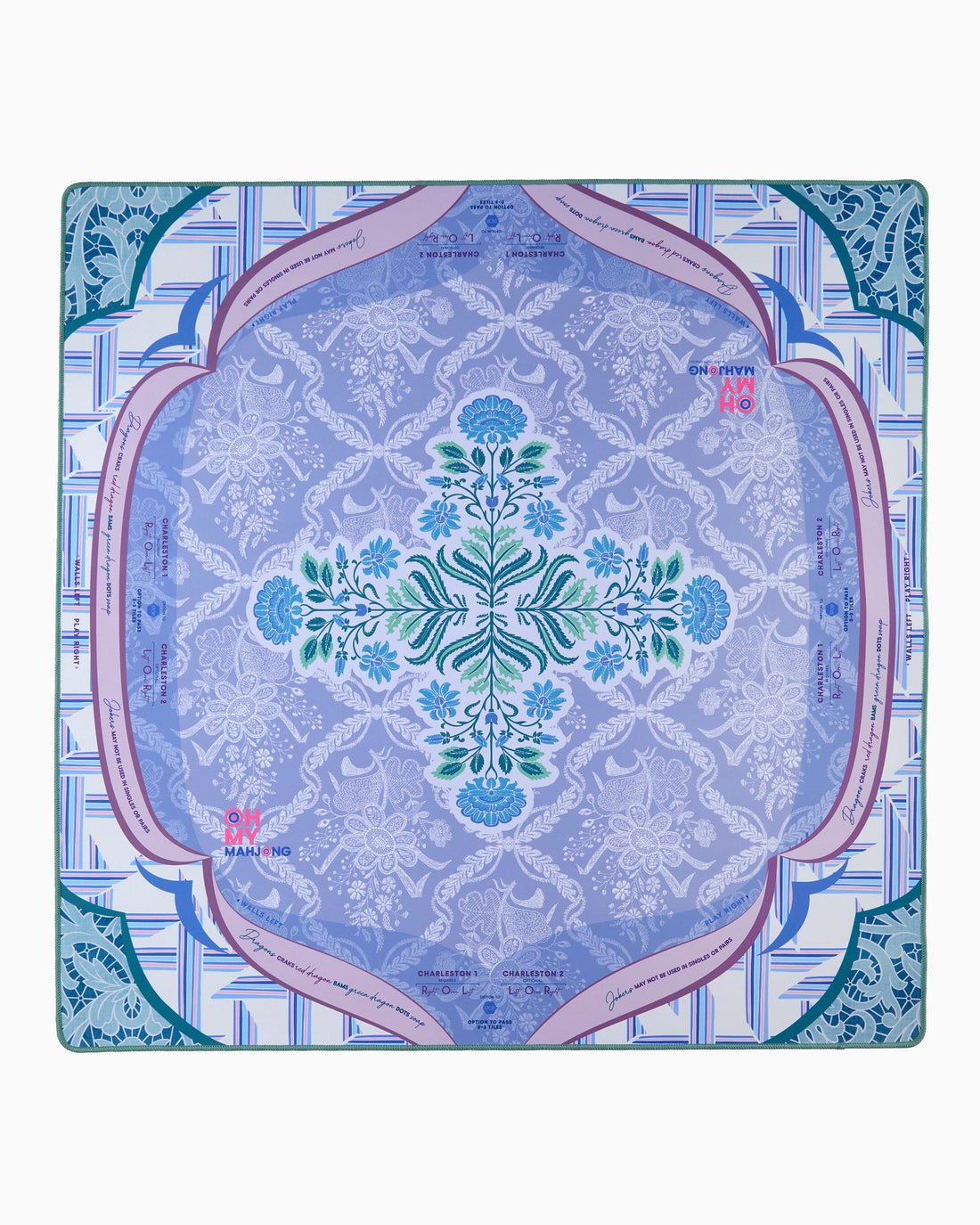 [Oh My Mahjong] Chantilly Mahjong Mat in Tube - The Pink Pineapple 850