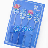 [Oh My Mahjong] Chinoiserie Jar Cocktail Stirs - The Pink Pineapple 850