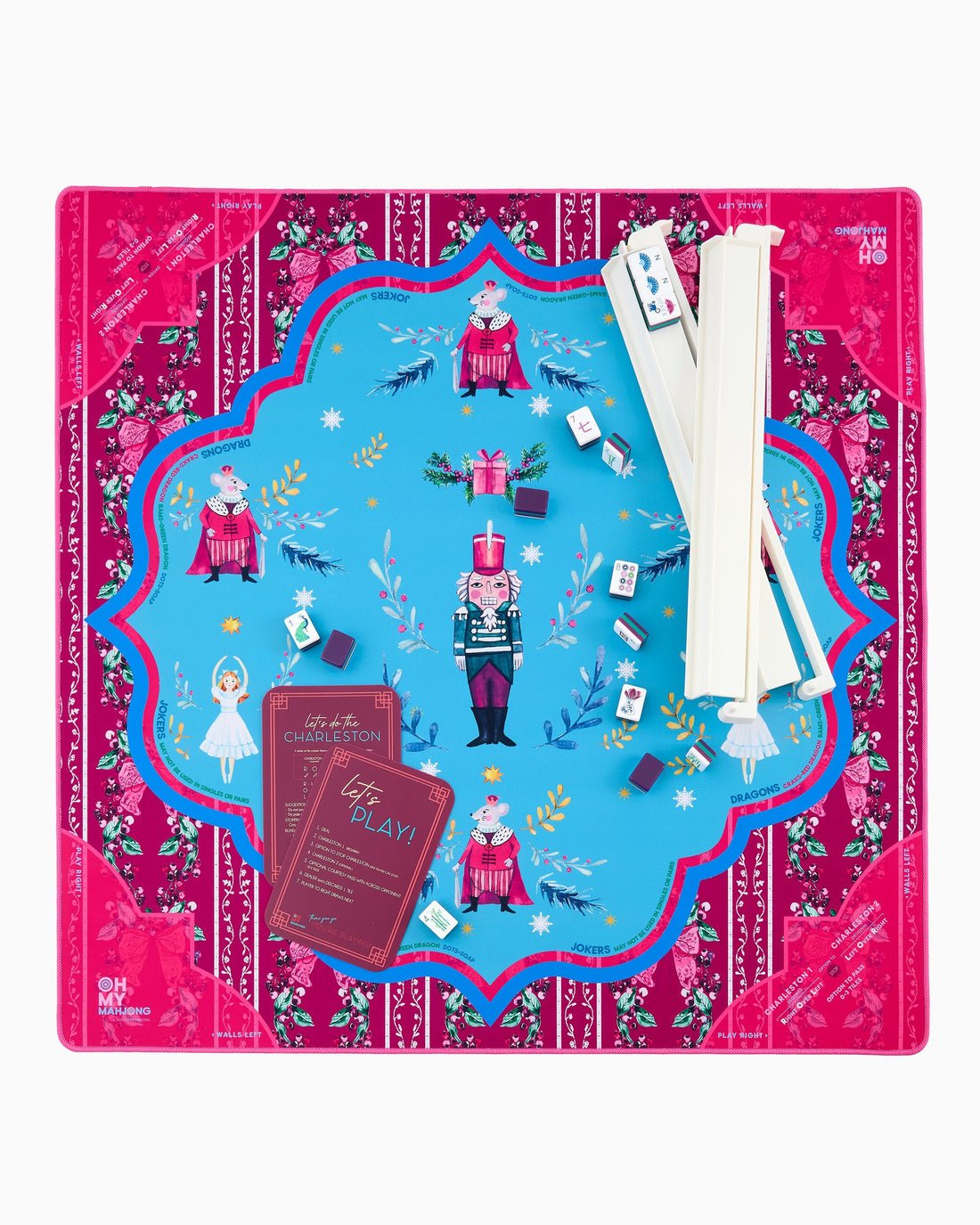 [Oh My Mahjong] Clara Mahjong Mat In Tube - The Pink Pineapple 850