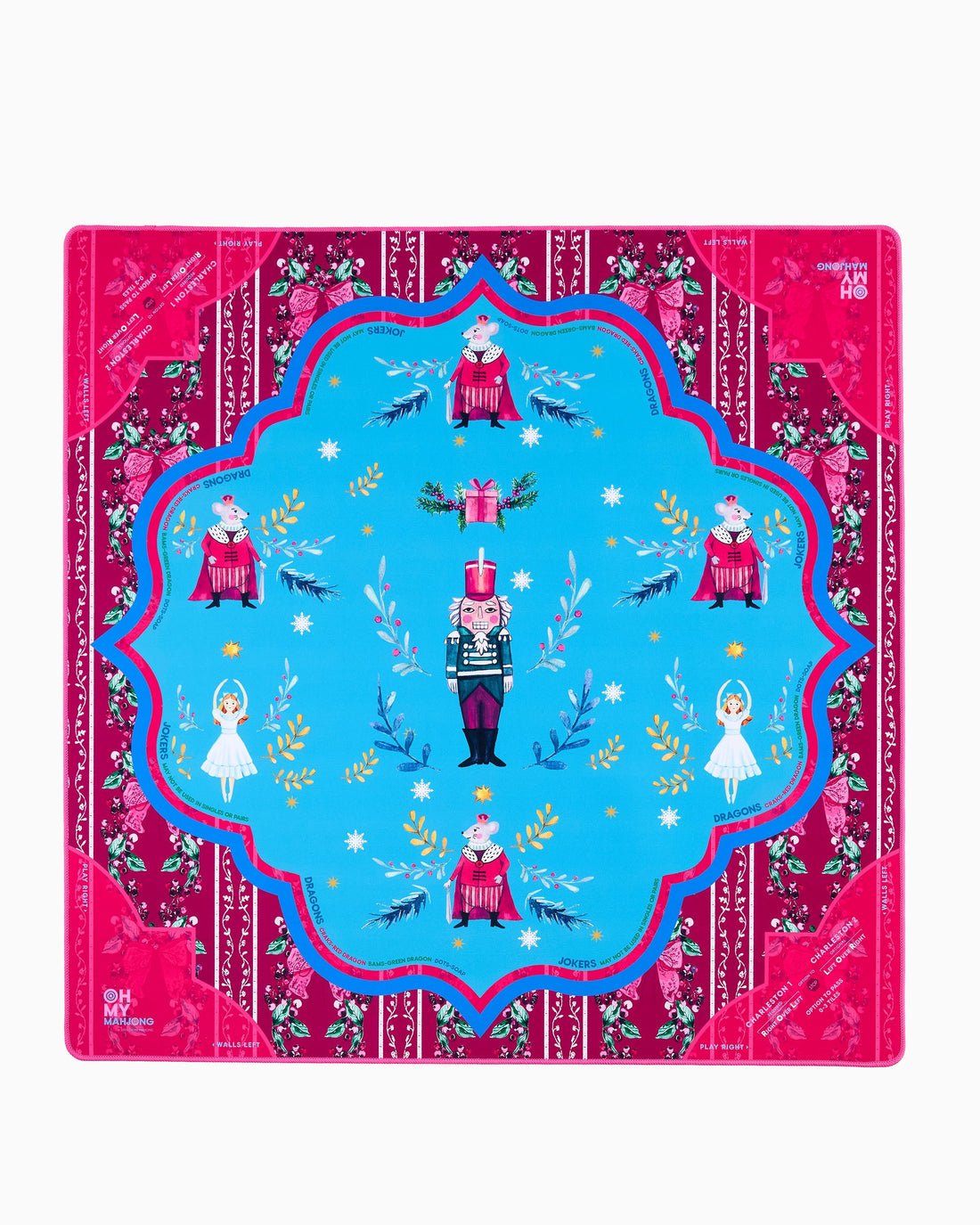 [Oh My Mahjong] Clara Mahjong Mat In Tube - The Pink Pineapple 850