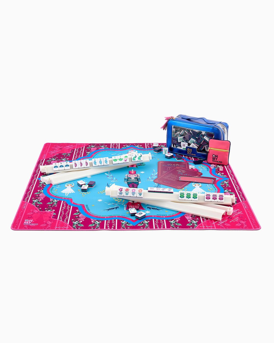 [Oh My Mahjong] Clara Mahjong Mat In Tube - The Pink Pineapple 850