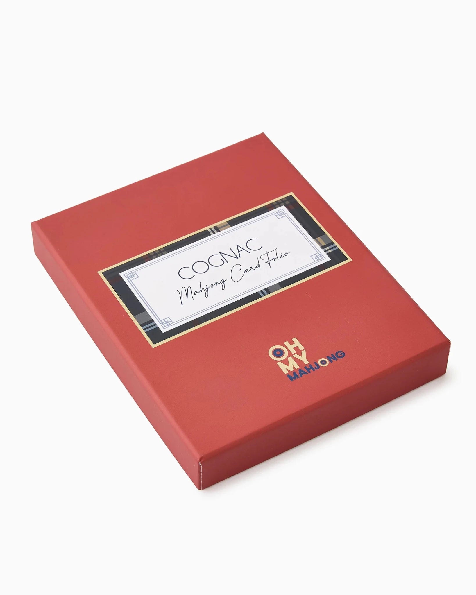 [Oh My Mahjong] Cognac Mahjong Card Folio - The Pink Pineapple 850