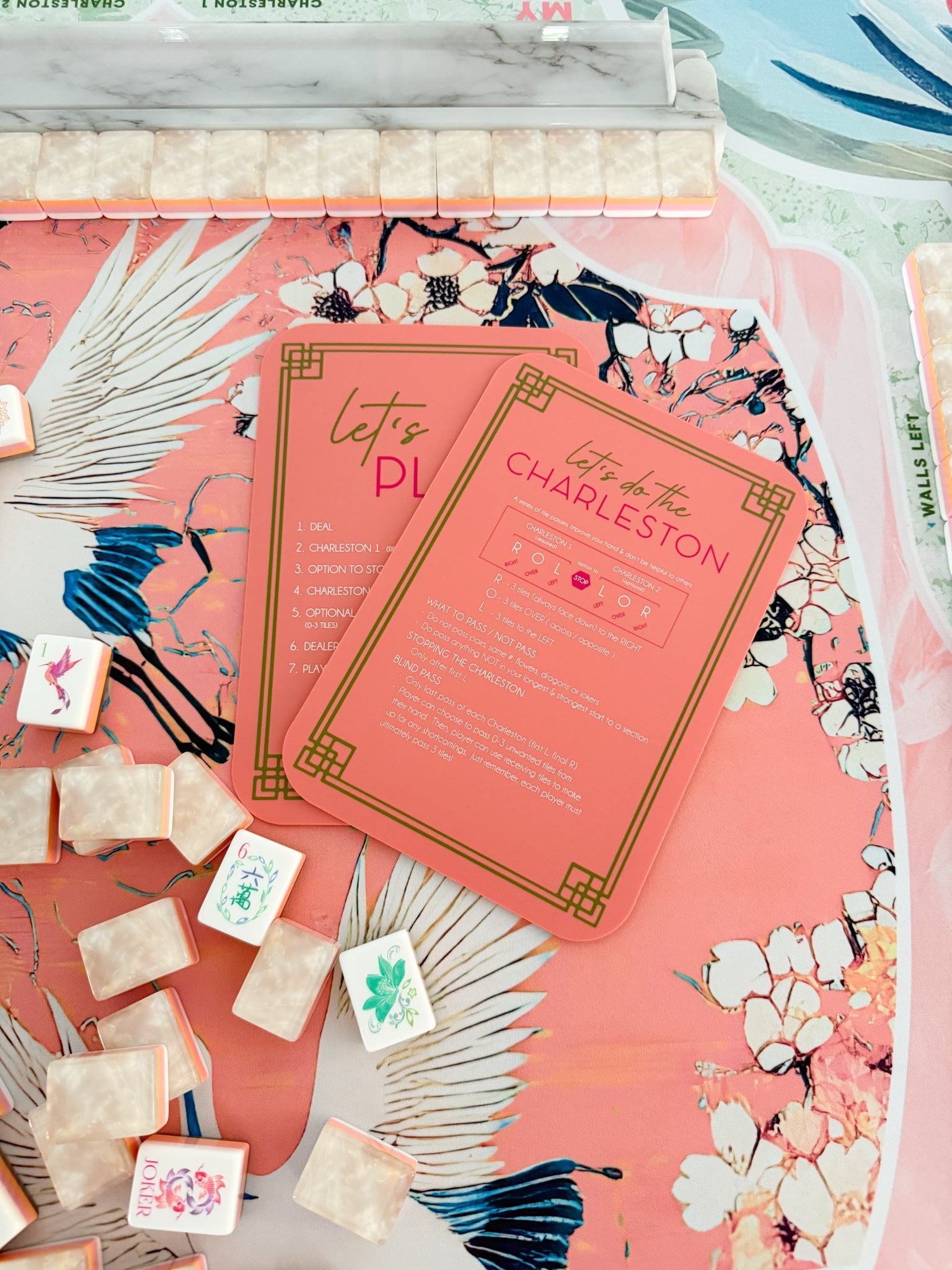 [Oh My Mahjong] Coral Mahjong Shufflers - The Pink Pineapple 850