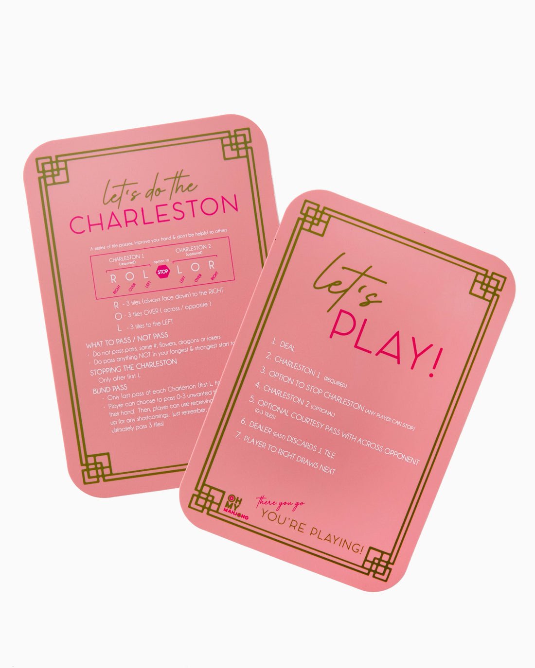 [Oh My Mahjong] Coral Mahjong Shufflers - The Pink Pineapple 850