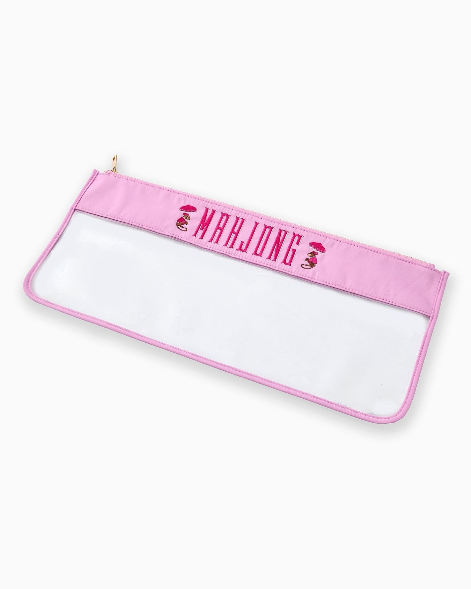 [Oh My Mahjong] Cotton Candy Monkey Mahjong Bag. - The Pink Pineapple 850