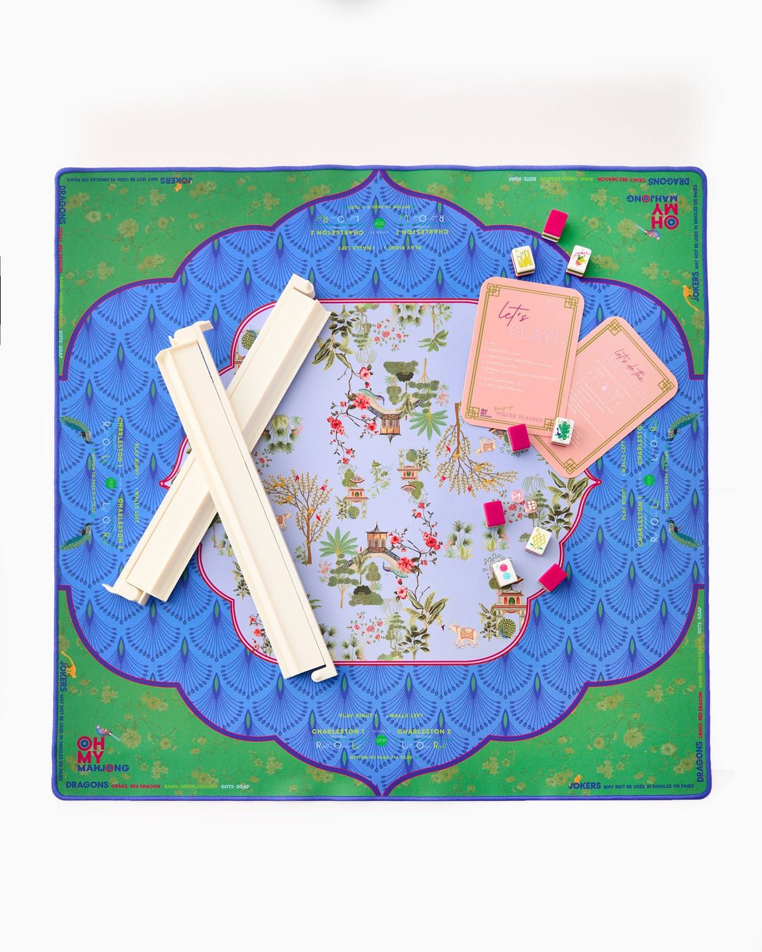 [Oh My Mahjong] Darjeeling Mahjong Mat. - The Pink Pineapple 850