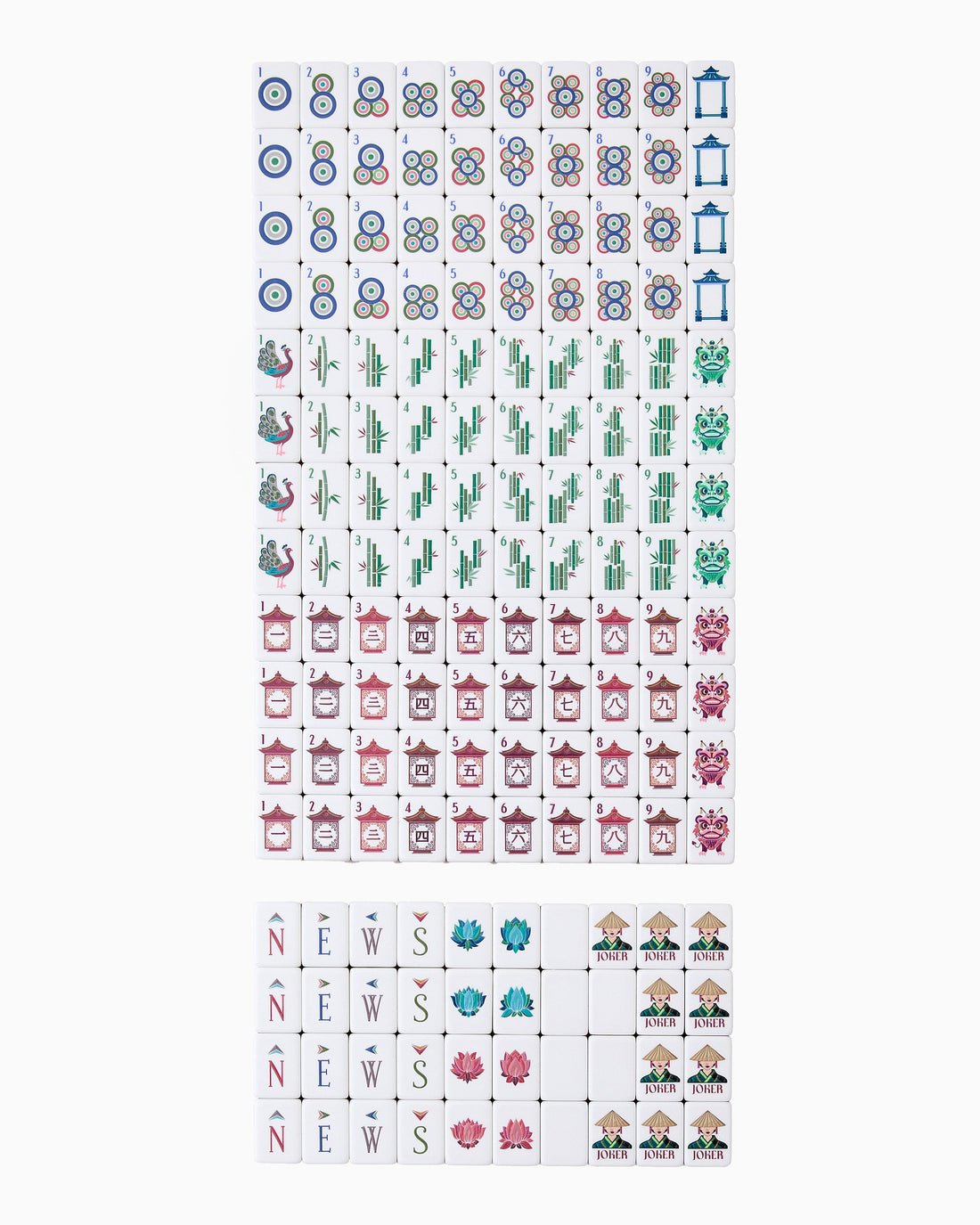 [Oh My Mahjong] Drake Mahjong Tiles - The Pink Pineapple 850