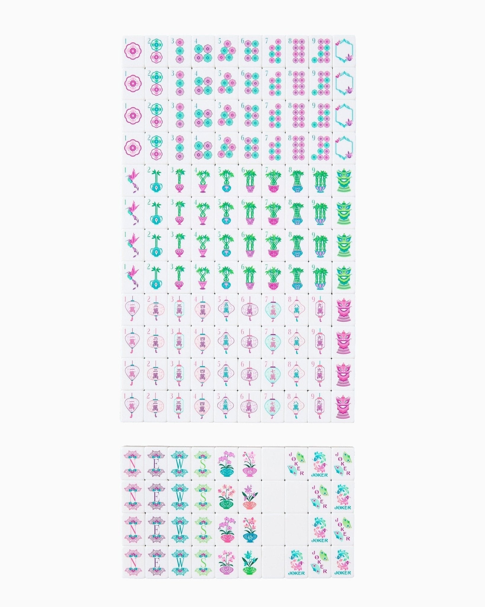 [Oh My Mahjong] Emerald Mahjong Tiles - Preorder - The Pink Pineapple 850