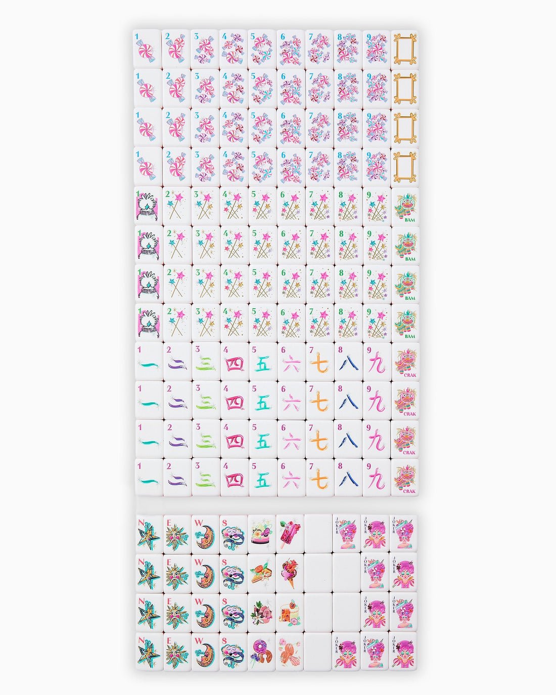 [Oh My Mahjong] Glitterville Mahjong Tiles - The Pink Pineapple 850