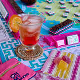 [OH MY MAHJONG] Glow Wild Mahjong Tiles - The Pink Pineapple 850