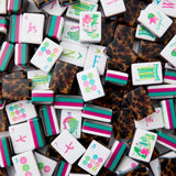 [OH MY MAHJONG] Glow Wild Mahjong Tiles - The Pink Pineapple 850