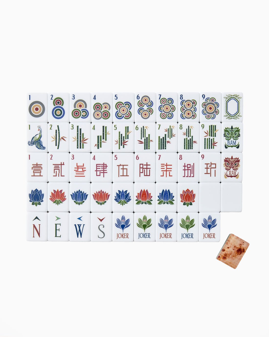 [Oh My Mahjong] Heritage Mahjong Tile Set - The Pink Pineapple 850