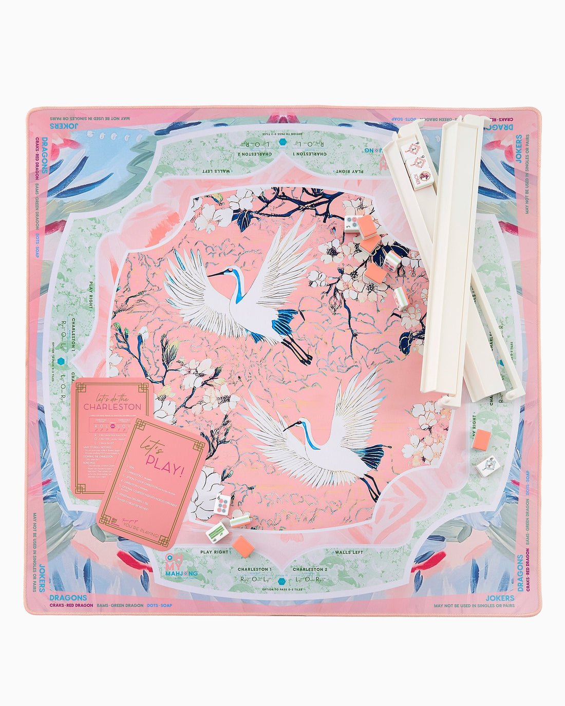 [Oh My Mahjong] Heron Mahjong Mat - PREORDER - The Pink Pineapple 850