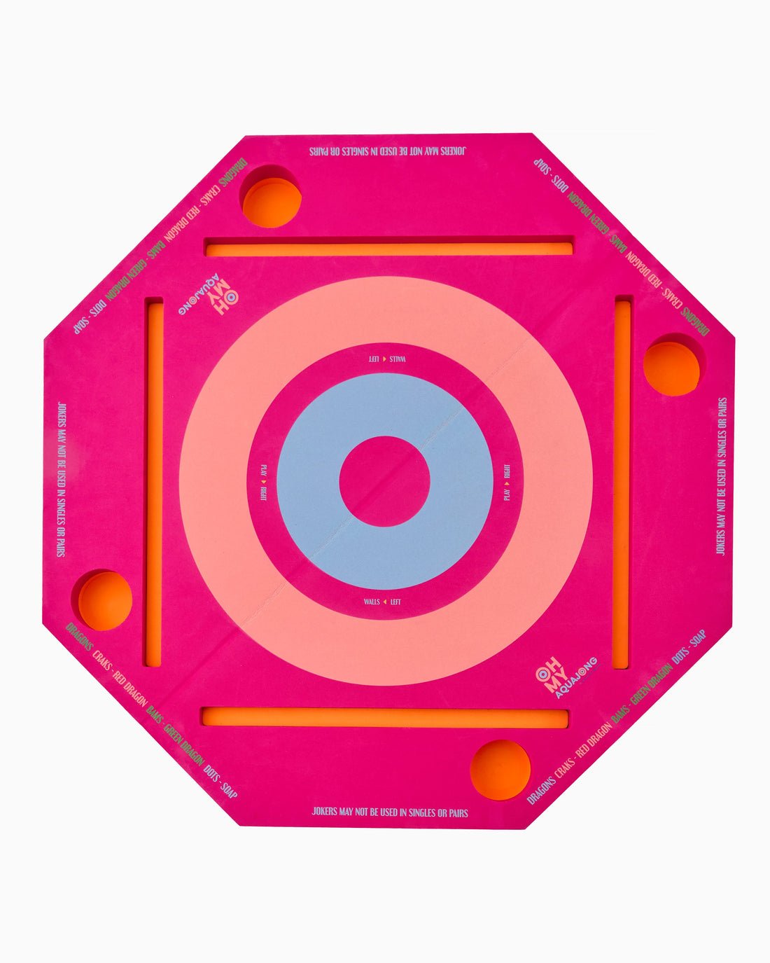 [Oh My Mahjong] Hot Pink Aqua Jong Pool Mat - The Pink Pineapple 850
