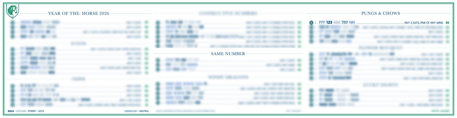 [Oh My Mahjong] International Mahjong Card - Preorder - The Pink Pineapple 850