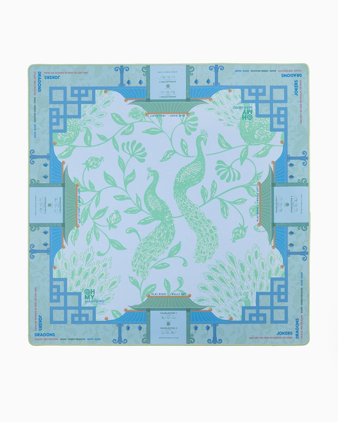 [Oh My Mahjong] Isla Mahjong Mat in Tube - The Pink Pineapple 850