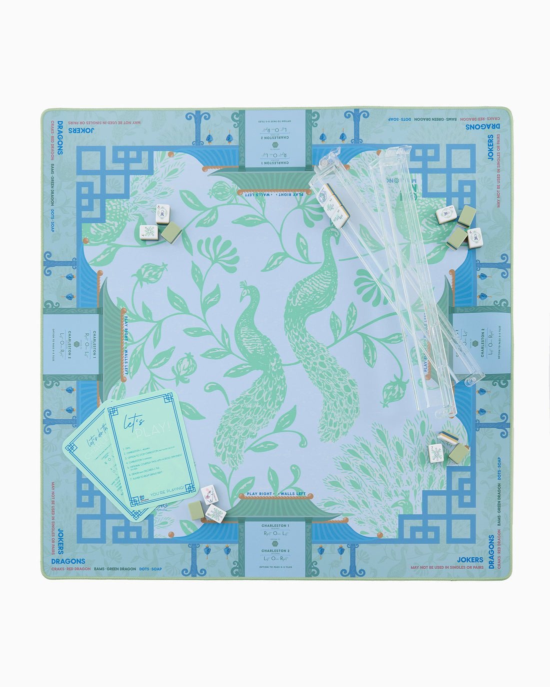 [Oh My Mahjong] Isla Mahjong Mat in Tube - The Pink Pineapple 850