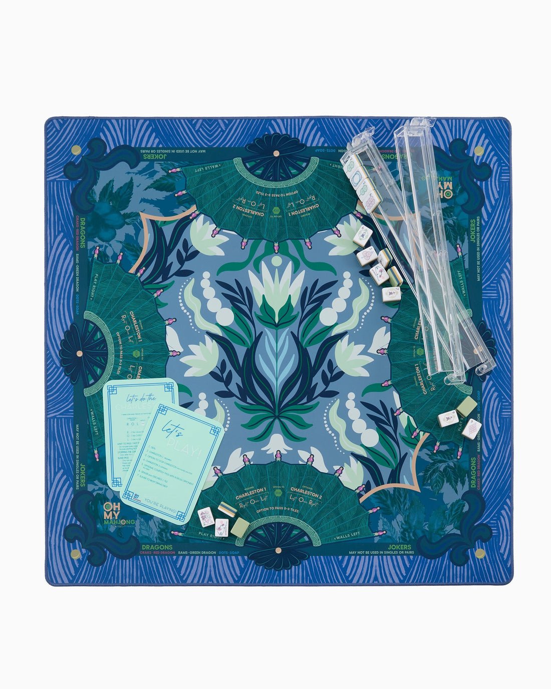 [Oh My Mahjong] Jade Mahjong Mat - The Pink Pineapple 850