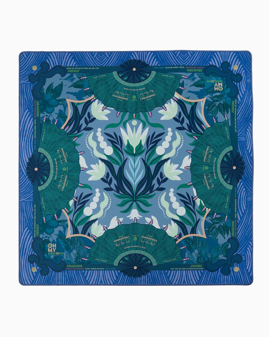 [Oh My Mahjong] Jade Mahjong Mat - The Pink Pineapple 850