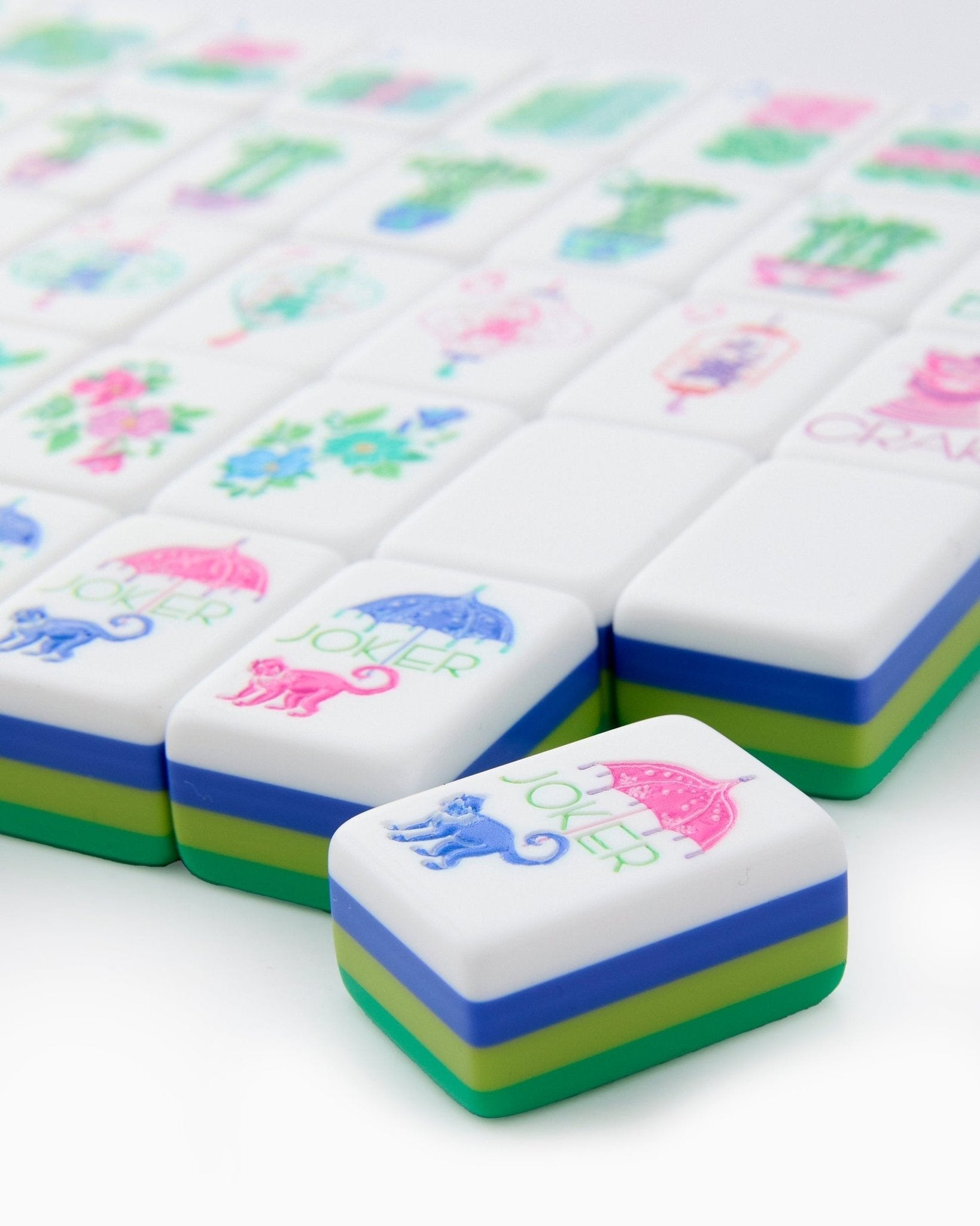 [Oh My Mahjong] Jasmine Mahjong Tiles. - The Pink Pineapple 850