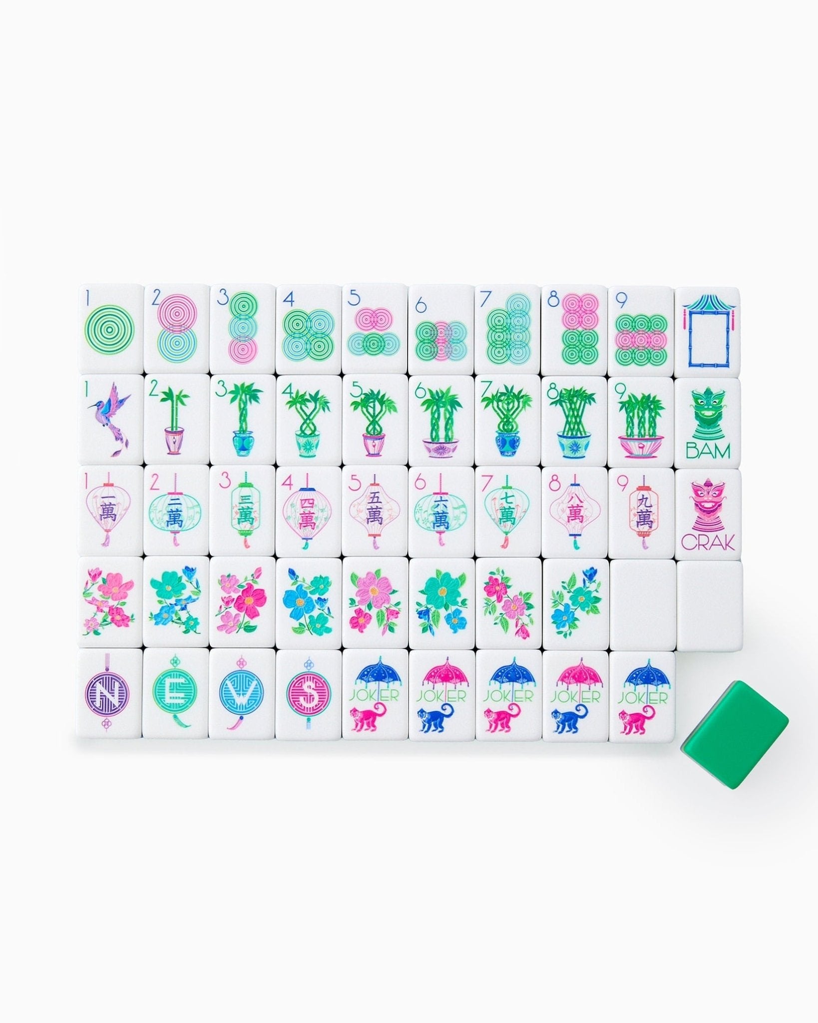 [Oh My Mahjong] Jasmine Mahjong Tiles. - The Pink Pineapple 850