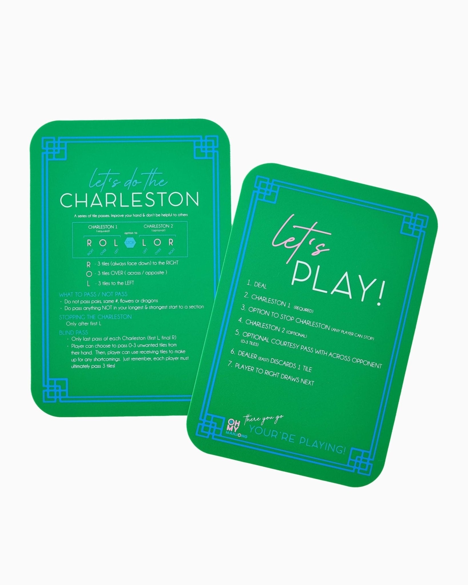 [Oh My Mahjong] Kelly Green Shufflers. - The Pink Pineapple 850