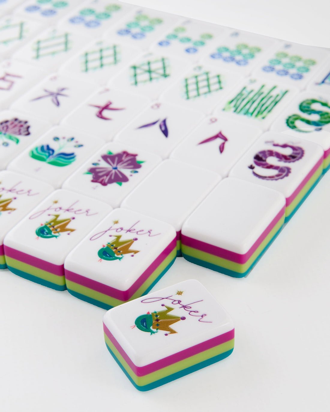 [Oh My Mahjong] Lagoon Mahjong Tiles - The Pink Pineapple 850