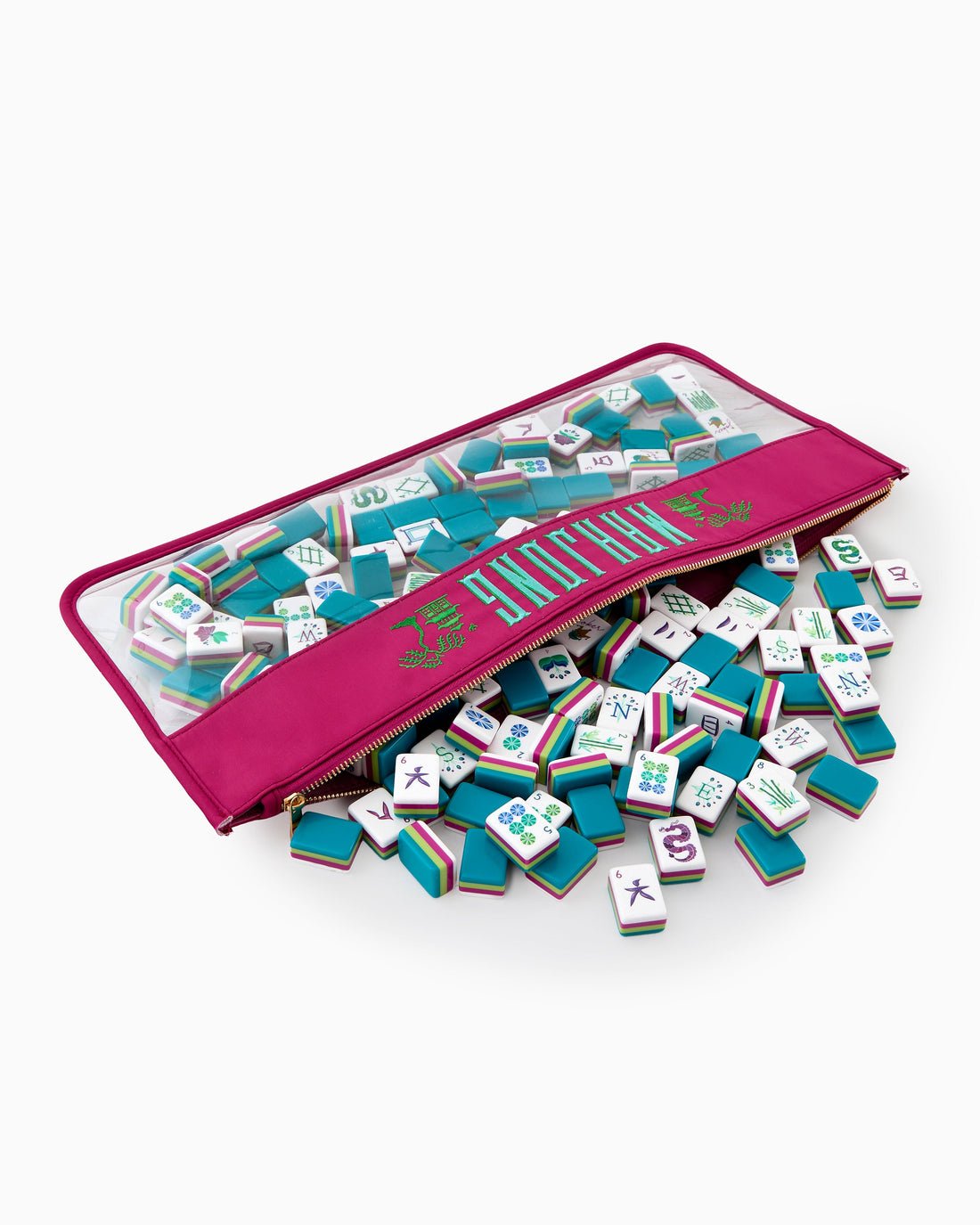 [Oh My Mahjong] Lagoon Mahjong Tiles - The Pink Pineapple 850