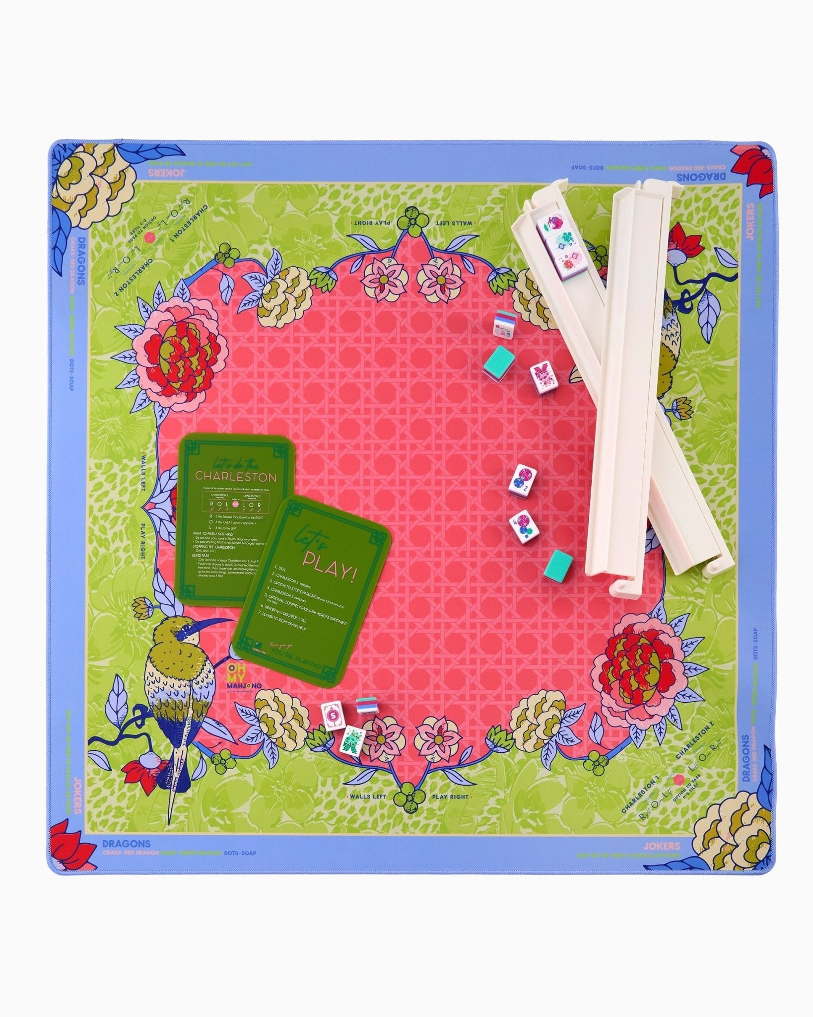 [Oh My Mahjong] Larkspur Mahjong Mat in Tube - The Pink Pineapple 850