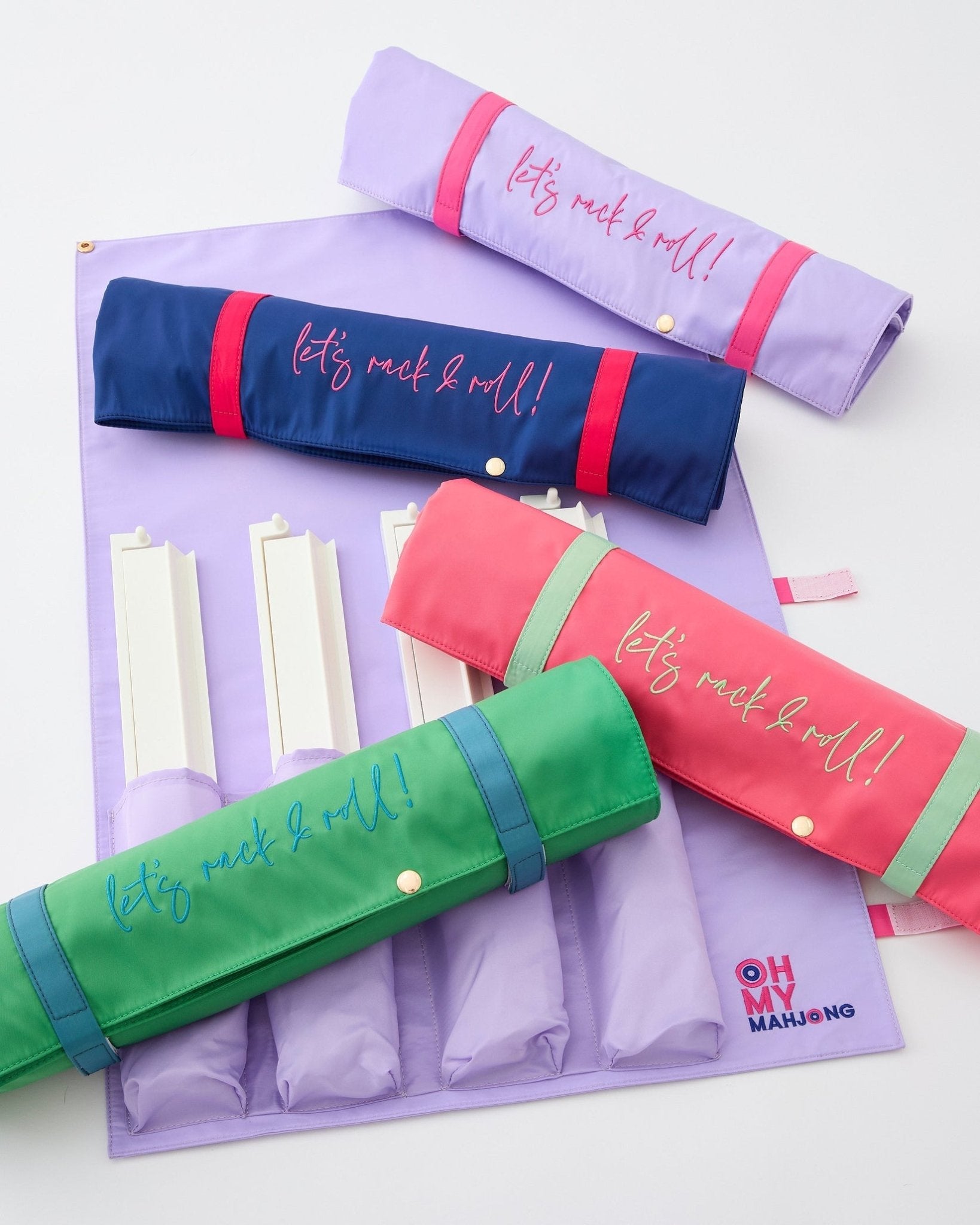 [Oh My Mahjong] Let’s Rack & Roll Bag in Kelly Green - The Pink Pineapple 850