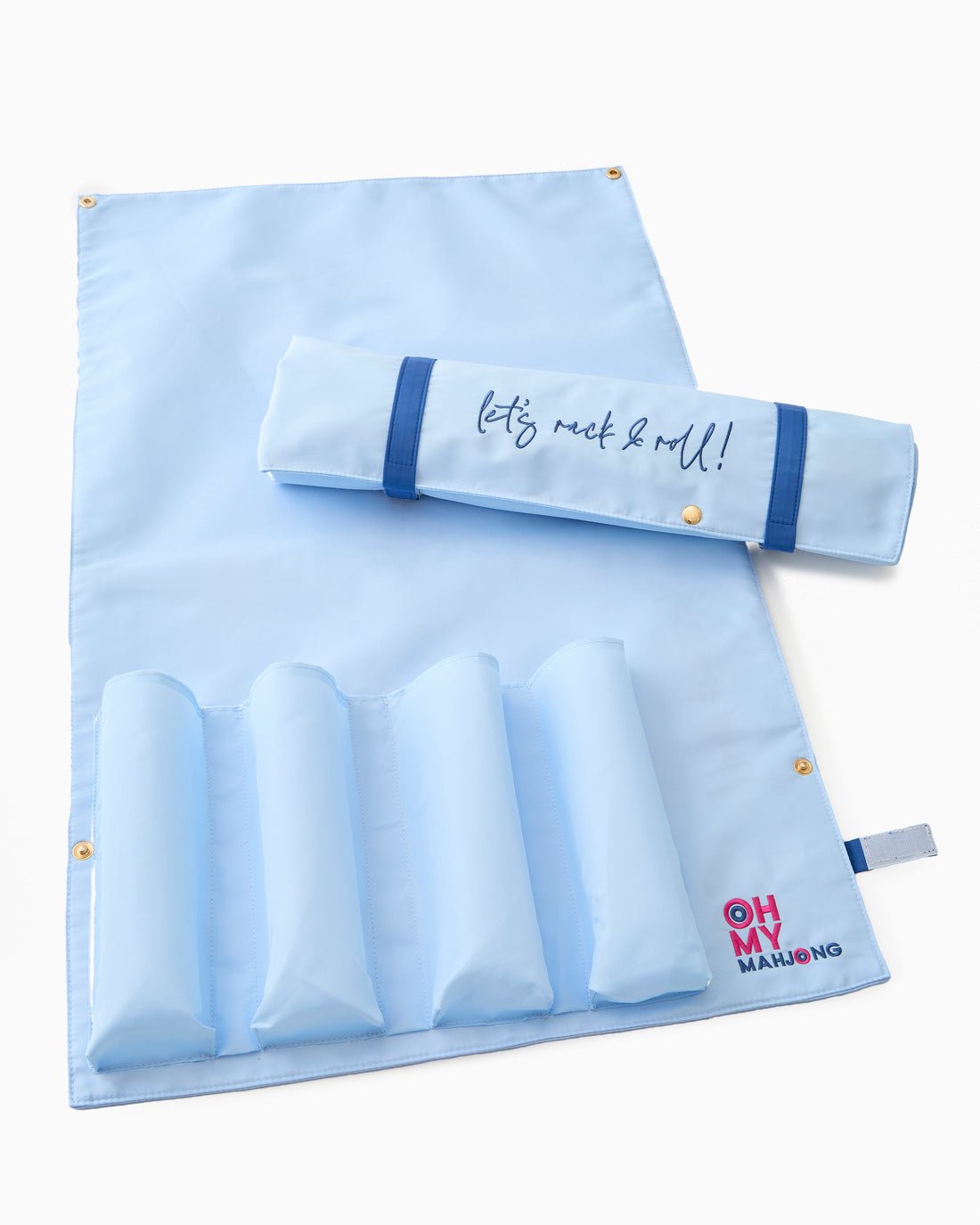 [Oh My Mahjong] Let’s Rack & Roll Bag in Light Blue - The Pink Pineapple 850