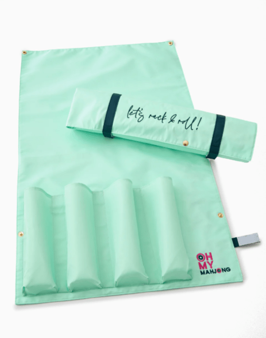 [Oh My Mahjong] Let’s Rack & Roll Bag in Mint - The Pink Pineapple 850