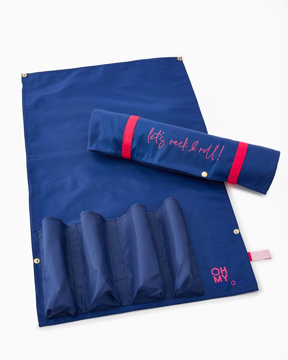 [Oh My Mahjong] Let’s Rack & Roll Bag in Navy - The Pink Pineapple 850