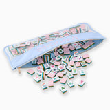 [Oh My Mahjong] Light Blue Bamboo Mahjong Bag. - The Pink Pineapple 850