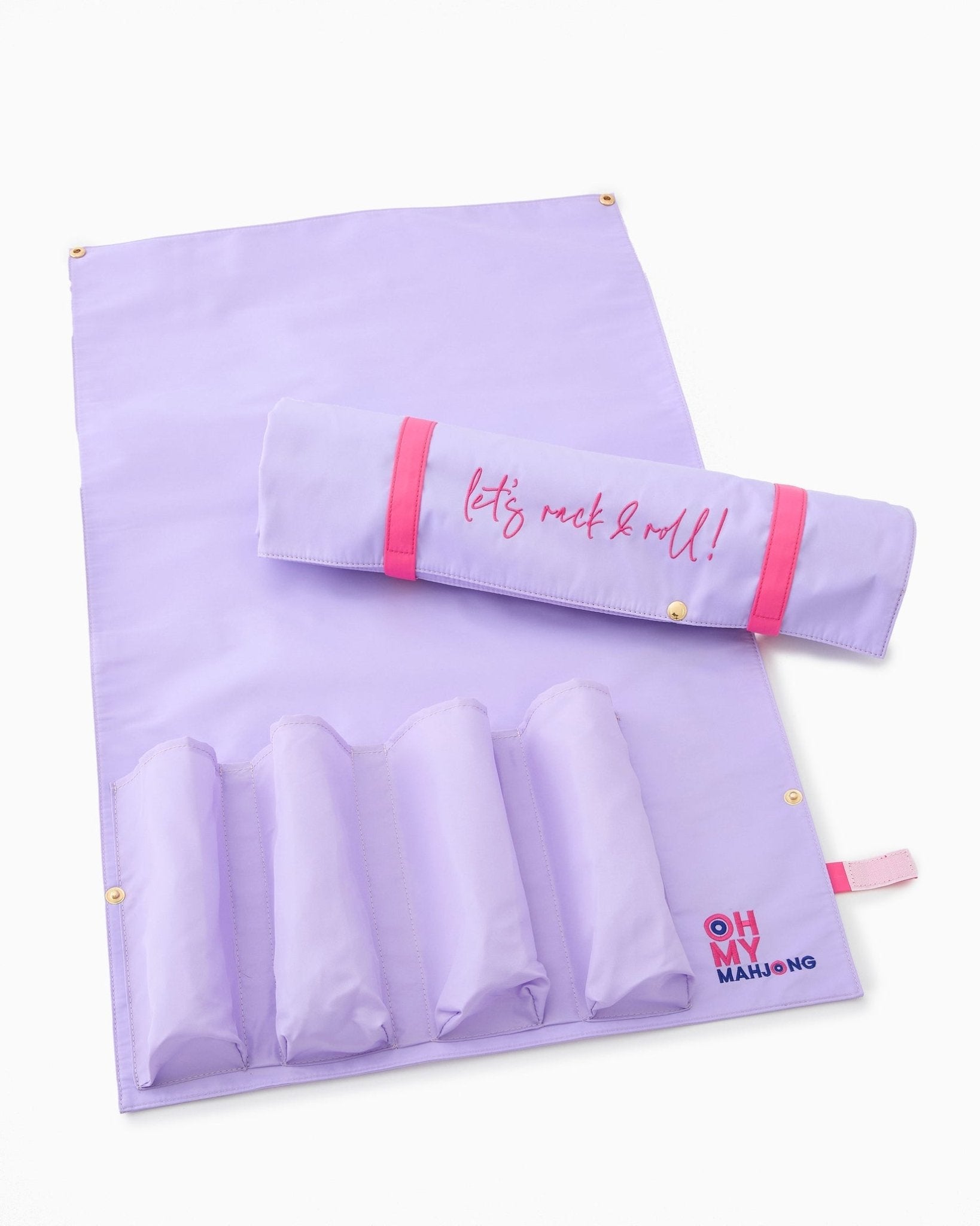 [Oh My Mahjong] Lilac Let’s Rack & Roll Bag. - The Pink Pineapple 850
