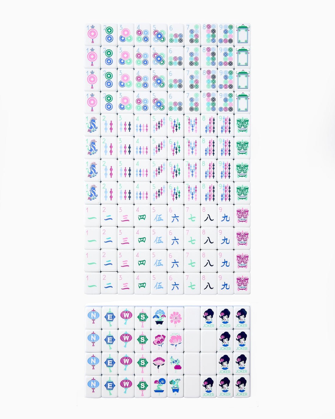 [Oh My Mahjong] Lola Mahjong Tiles - The Pink Pineapple 850