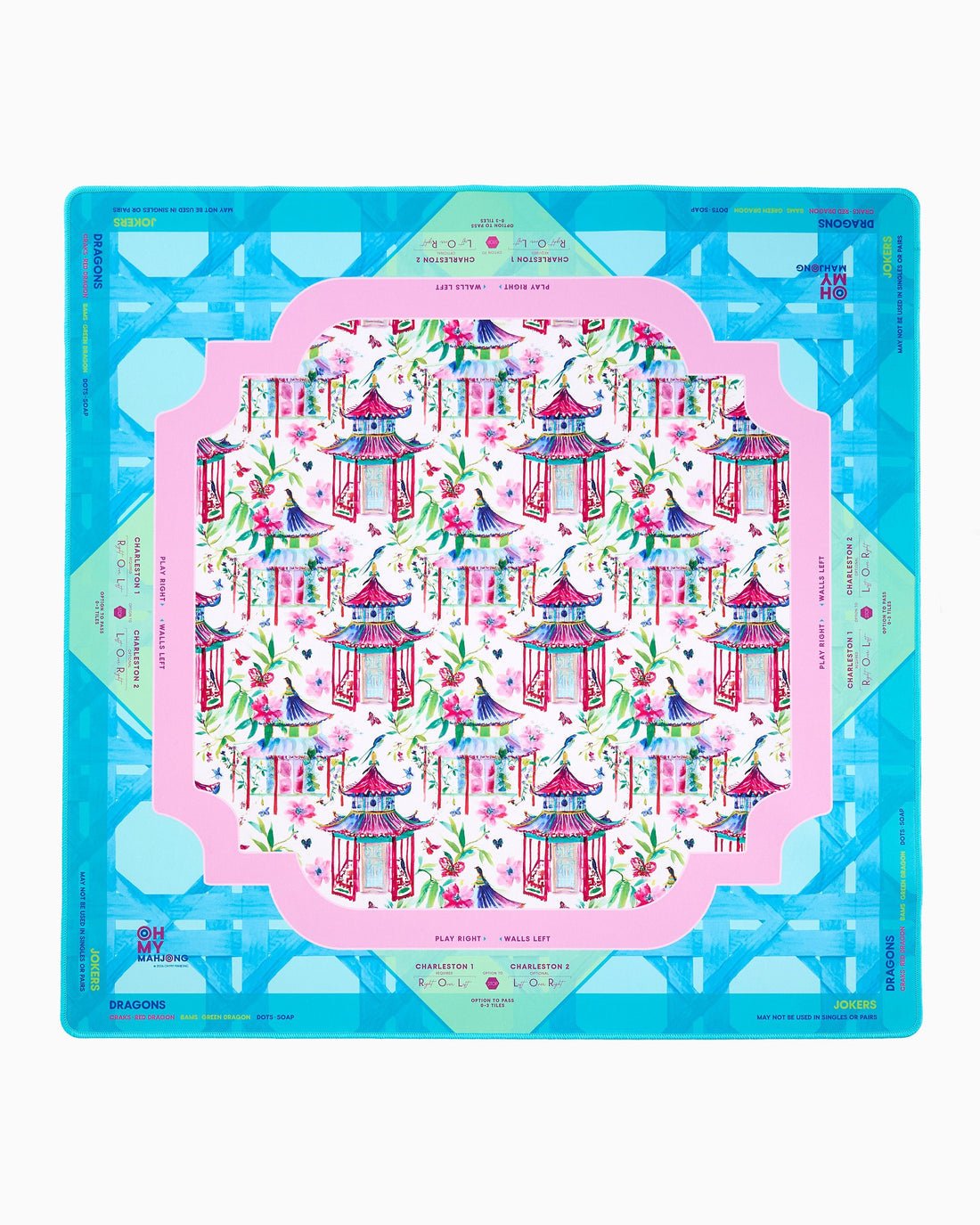 [Oh My Mahjong] Lorelei Mahjong Mat - PREORDER - The Pink Pineapple 850