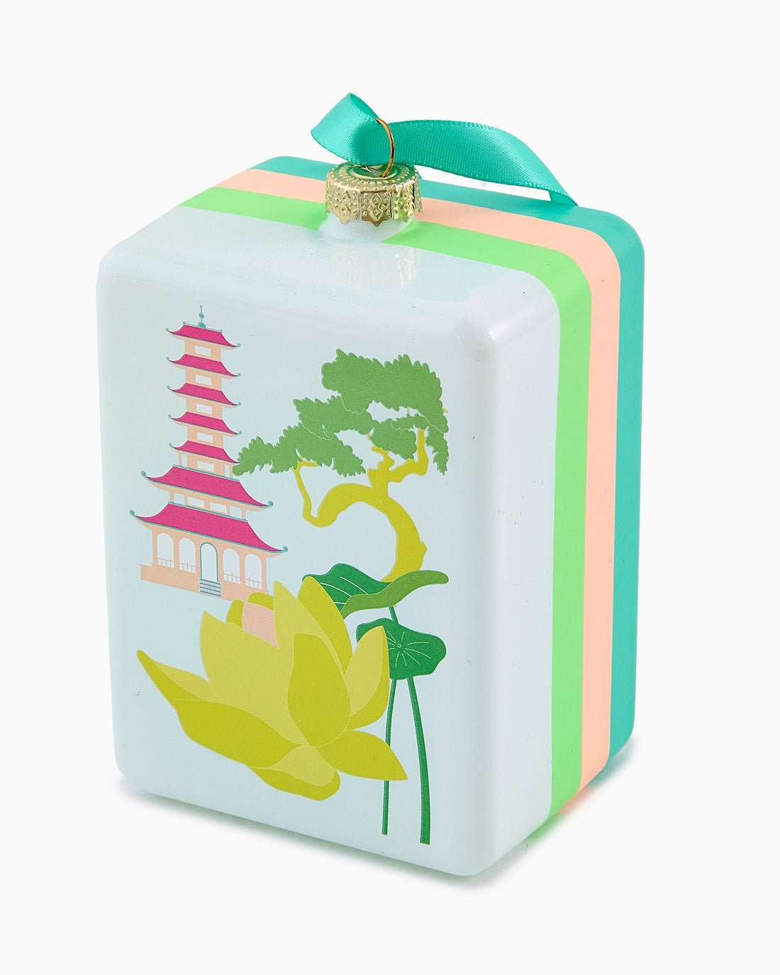 [Oh My Mahjong] Lotus Pagoda Tile Ornament - The Pink Pineapple 850