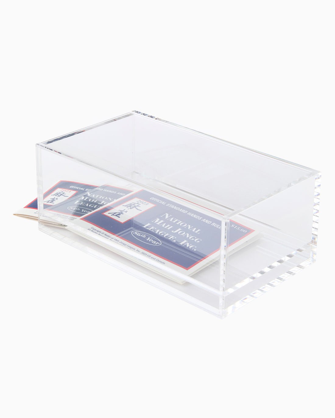 Pink Tile Box Mahjong Acrylic Tile Box | The Pink Pineapple 850 | Tallahassee FL