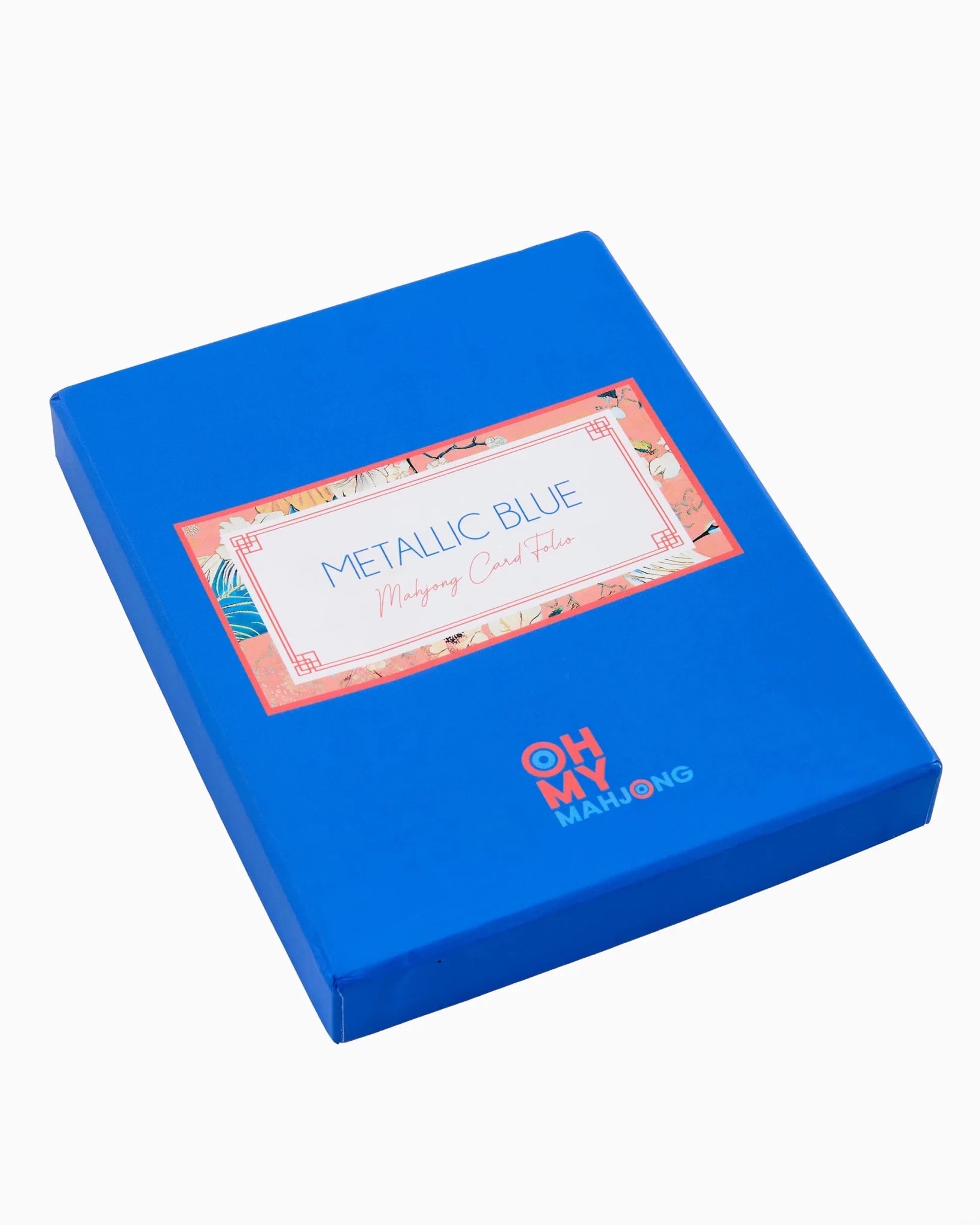 [Oh My Mahjong] Metallic Blue Mahjong Card Folio - The Pink Pineapple 850