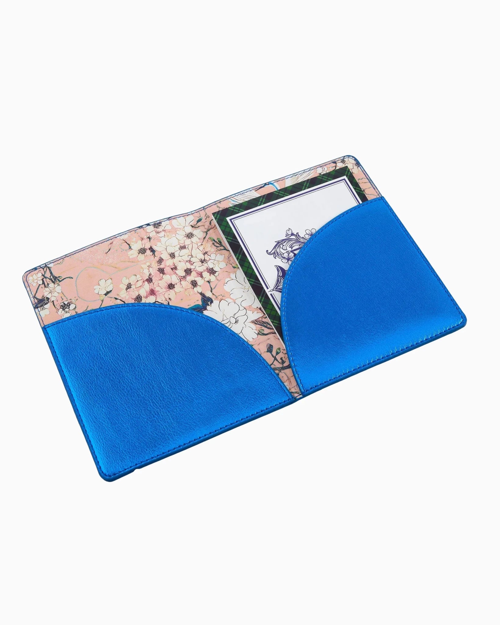 [Oh My Mahjong] Metallic Blue Mahjong Card Folio - The Pink Pineapple 850