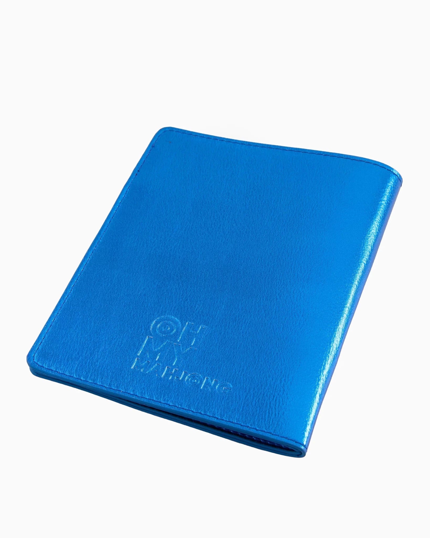 [Oh My Mahjong] Metallic Blue Mahjong Card Folio - The Pink Pineapple 850
