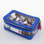 [Oh My Mahjong] Metallic Blue Mahjong Tile Storage Bag - The Pink Pineapple 850