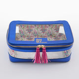 [Oh My Mahjong] Metallic Blue Mahjong Tile Storage Bag - The Pink Pineapple 850