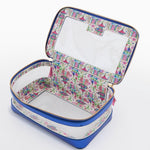[Oh My Mahjong] Metallic Blue Mahjong Tile Storage Bag - The Pink Pineapple 850