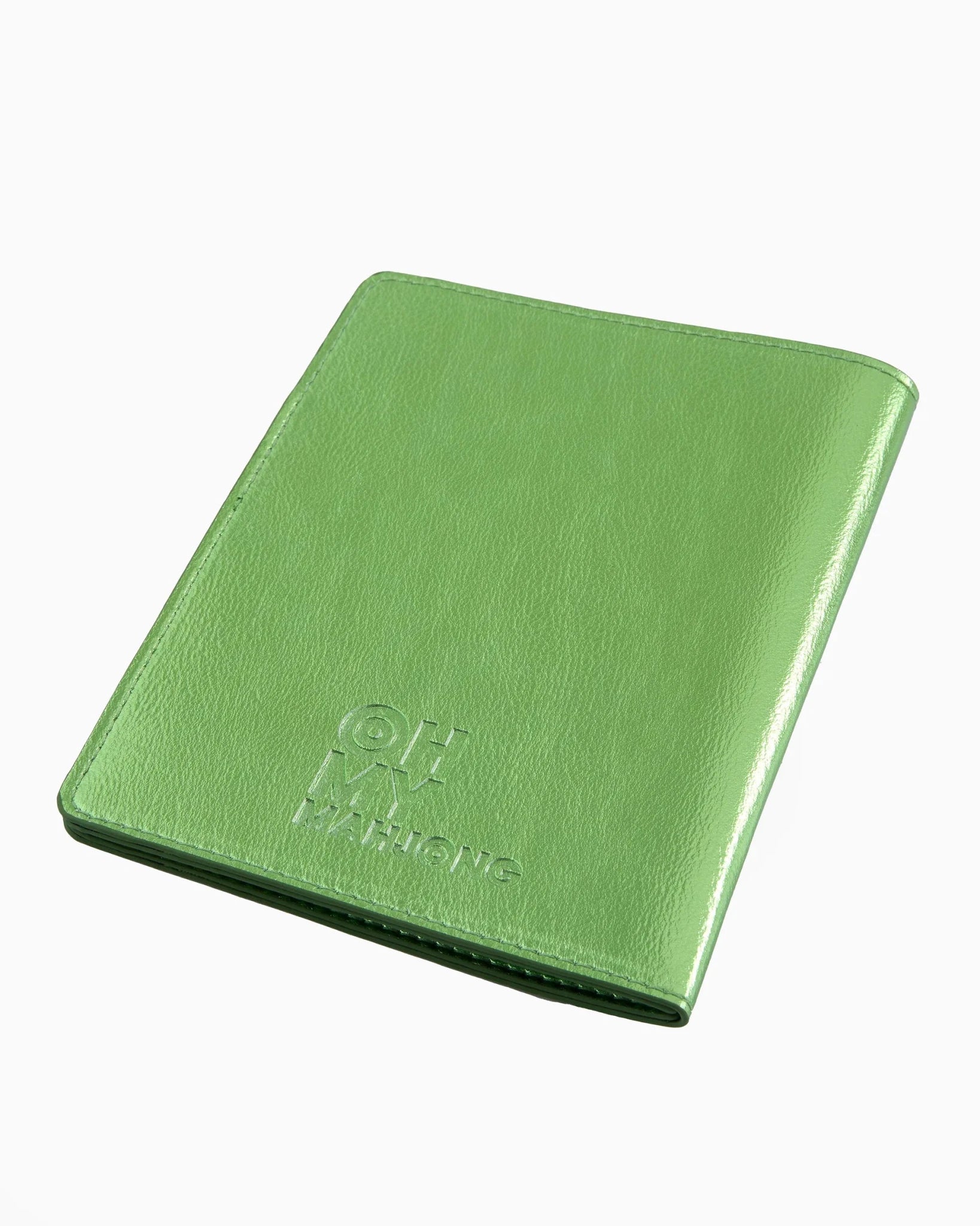 [Oh My Mahjong] Metallic Green Mahjong Card Folio - The Pink Pineapple 850