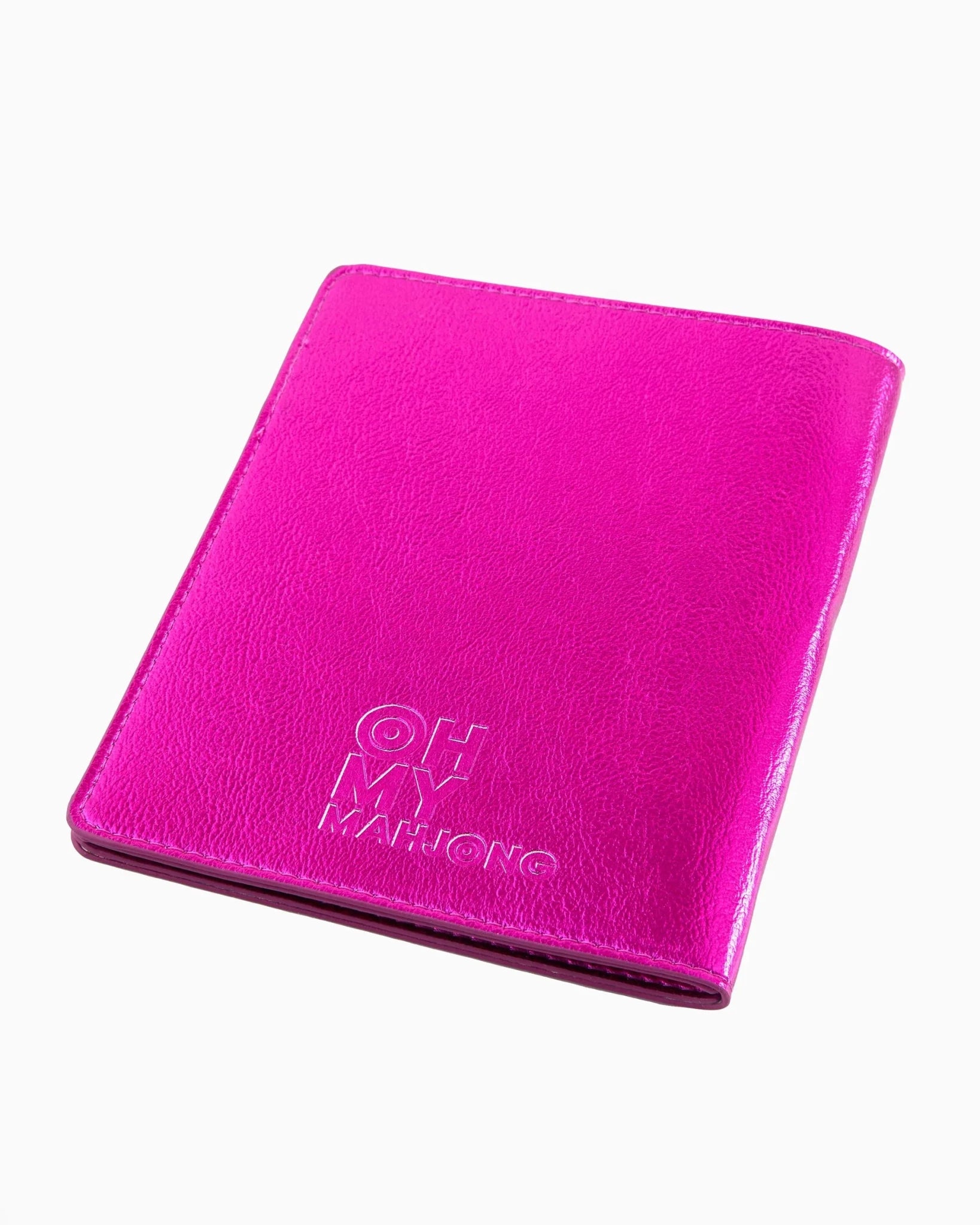 [Oh My Mahjong] Metallic Hot Pink Mahjong Card Folio - The Pink Pineapple 850