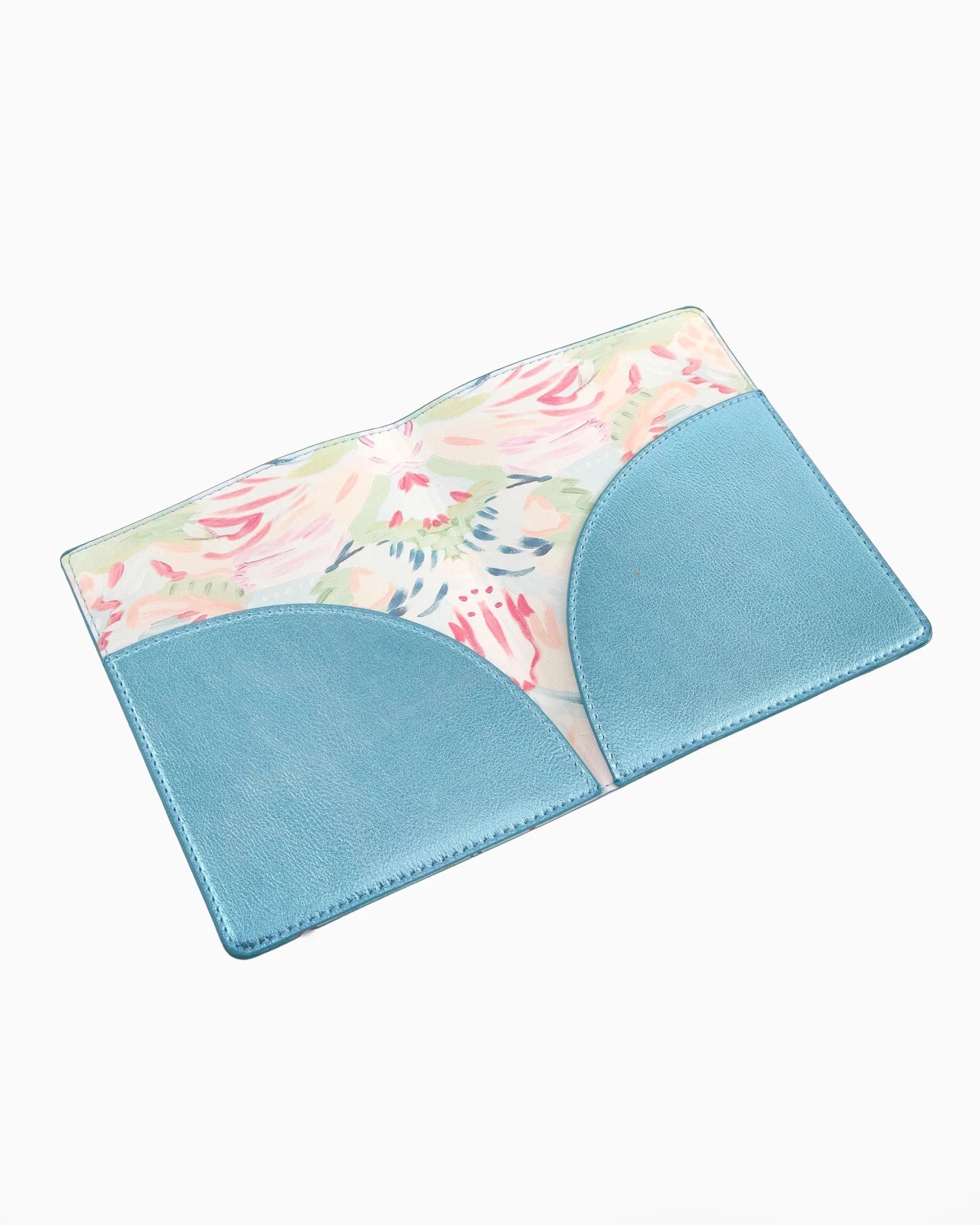[Oh My Mahjong] Metallic Light Blue Mahjong Card Folio - The Pink Pineapple 850