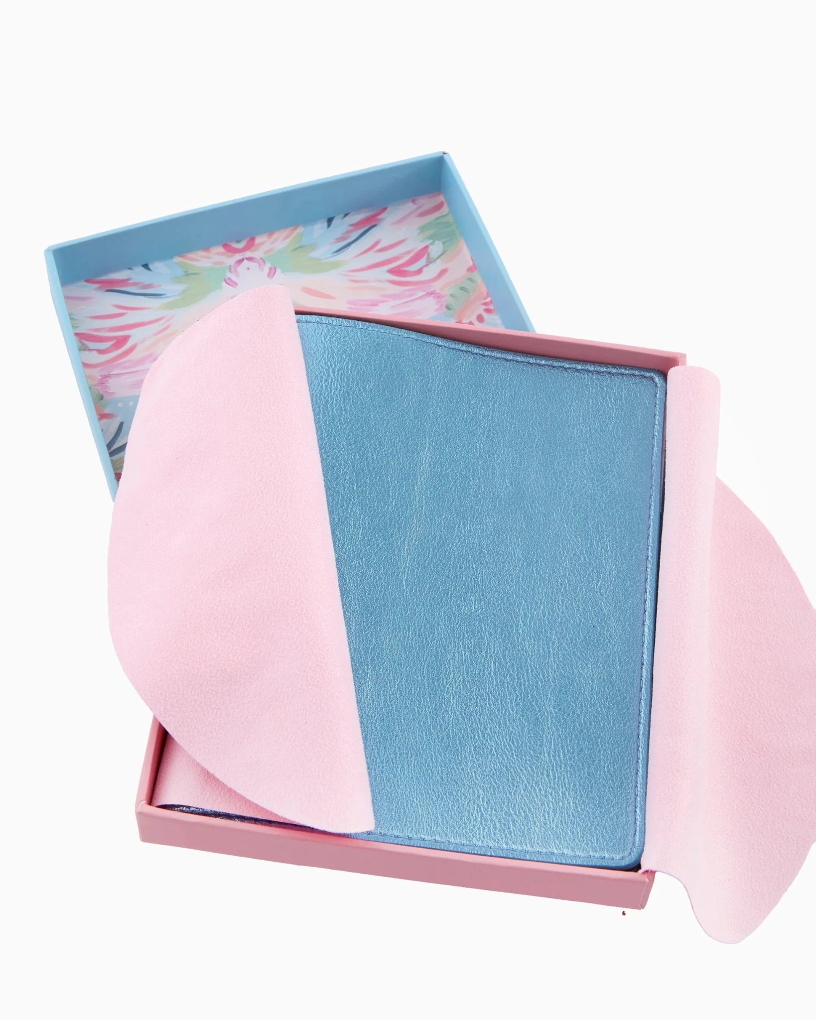 [Oh My Mahjong] Metallic Light Blue Mahjong Card Folio - The Pink Pineapple 850